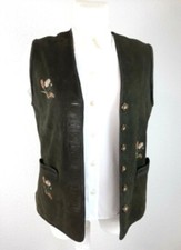 traditional ladies leather waistcoat size 40