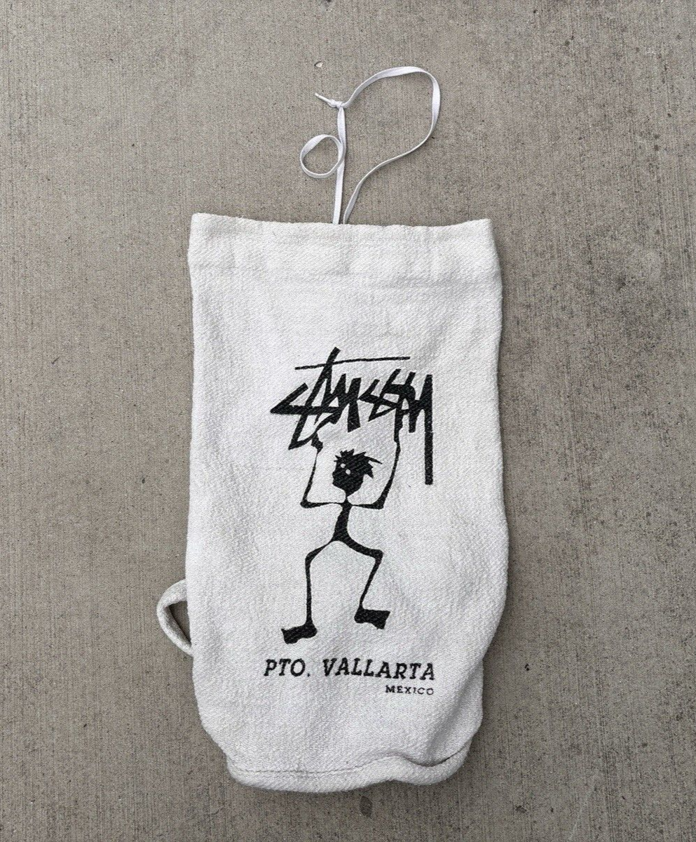 Vintage 90s Stussy Towel Beach Bag Mexico Puerto Vallarta Vintage 90s Stussy Towel Beach Bag Mexico Puerto Vallarta