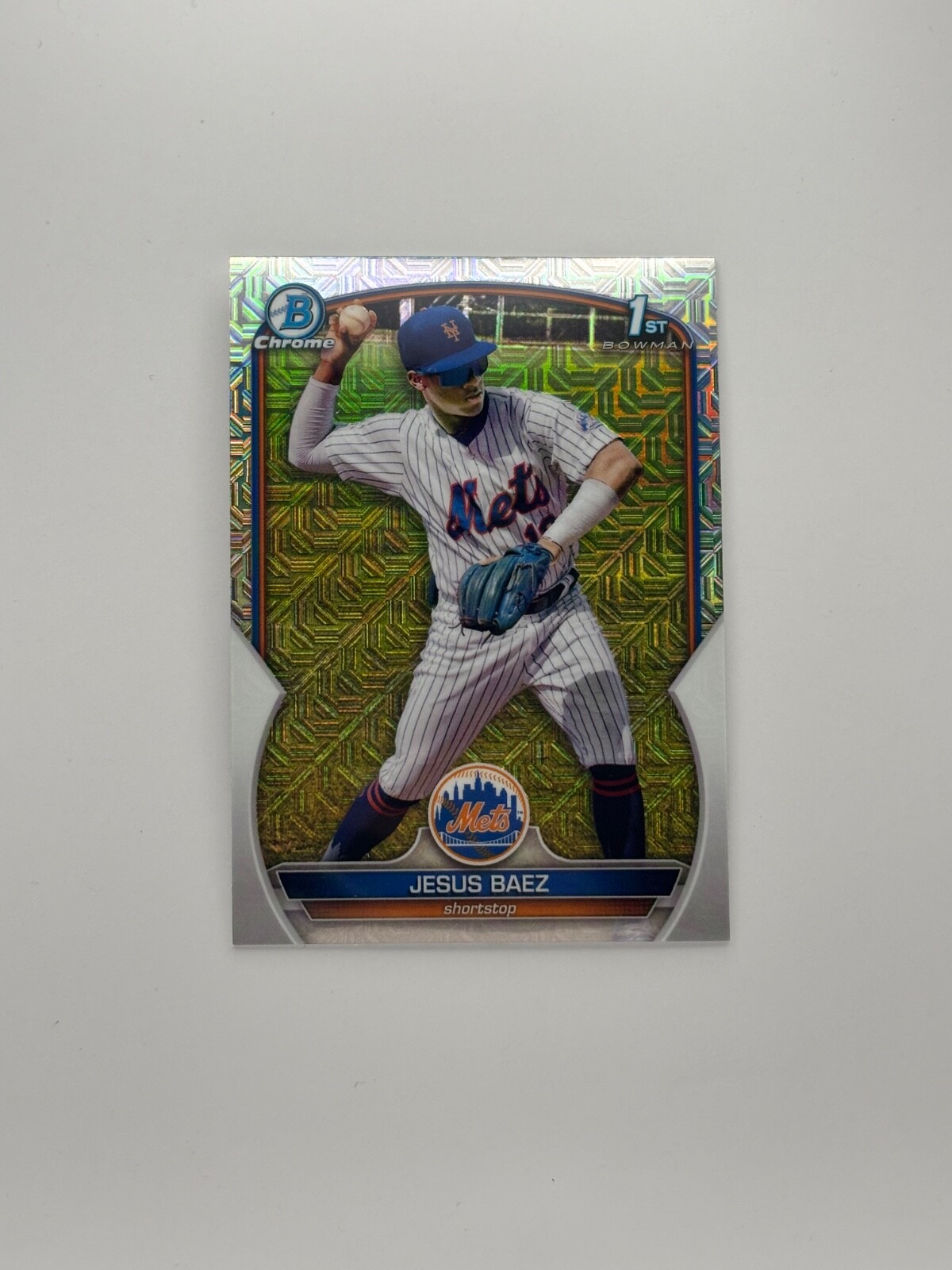 2023 Bowman - Chrome Prospects Jesus Baez #BCP-12 Mojo Refractor (RC)