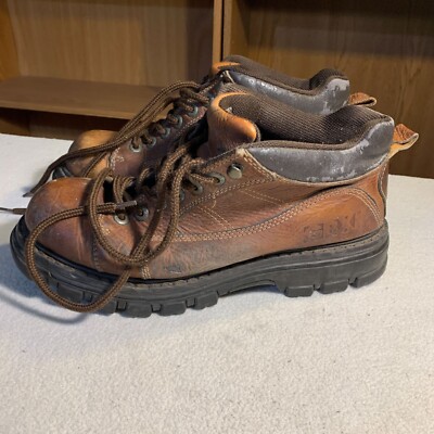 Vintage GBX Lug Sole Chunky Work Street Shoes Mens 11M Brown Leather | eBay