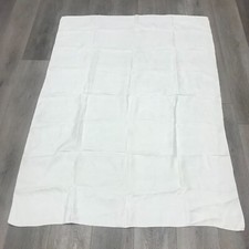 Handmade White Fine Damask Rectangle Tablecloth 71 X 51