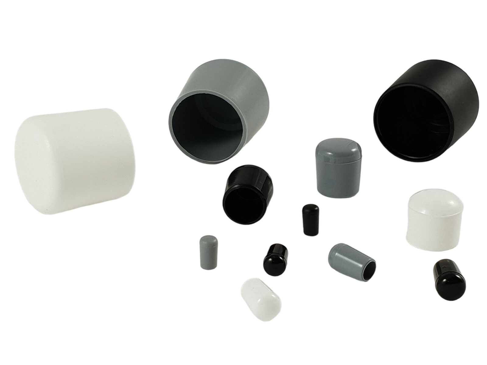 Tapas de PE / PVC para tubos redondos tapas de terminación tapas de extremo tapas de protección tapones