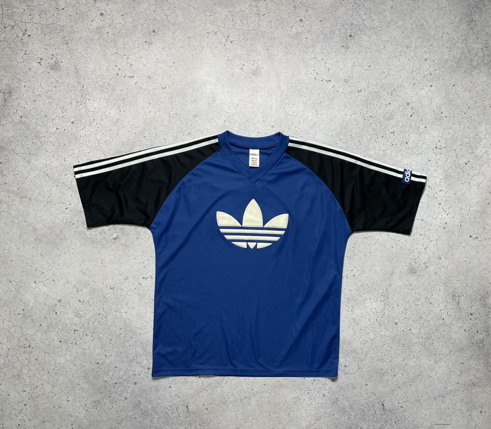 Vintage 90s Adidas Big Logo Y2K Jersey T-Shirt | eBay