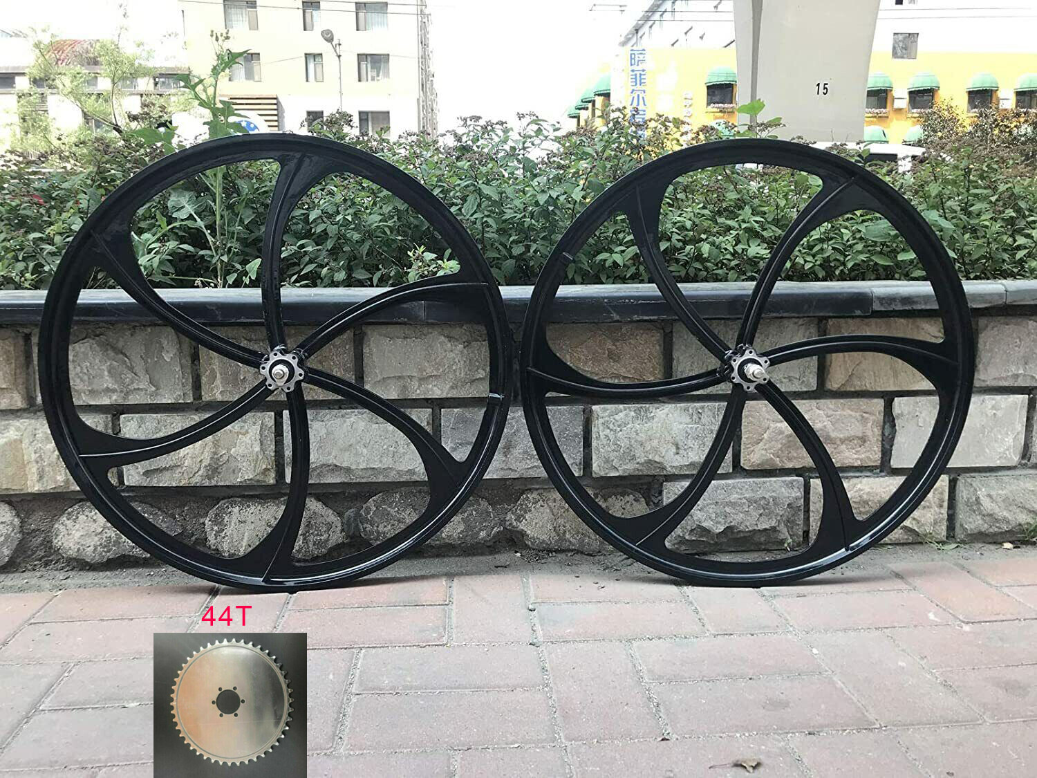 Mag Wheel Set, Mag Alloy & 56t-28t Chain Sprocket - Gas Motor Bike