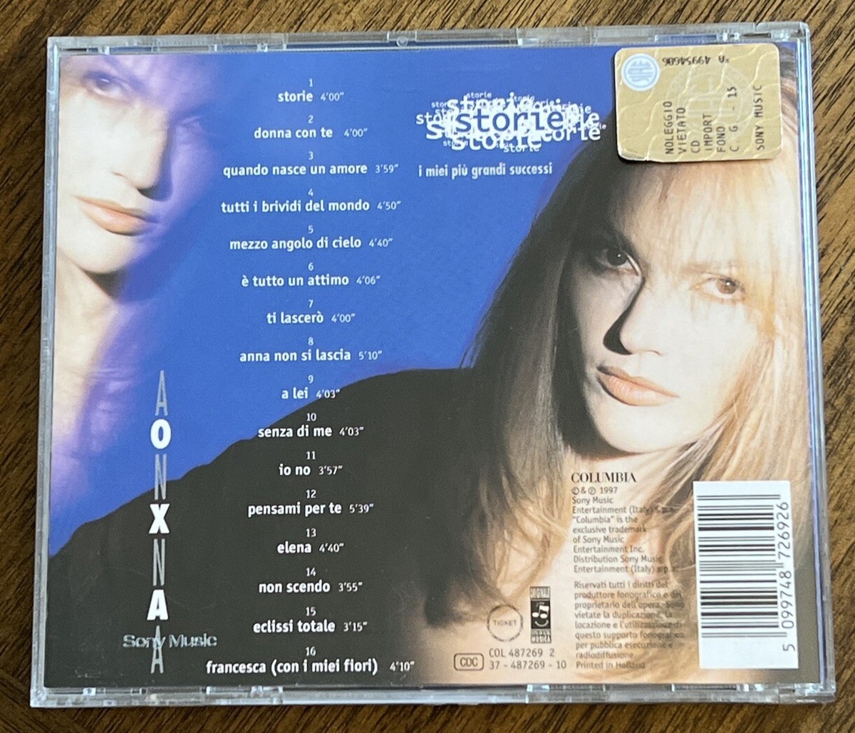Storie: I Miei Piu Grandi Successi by Anna Oxa (CD, Feb-1997) | eBay