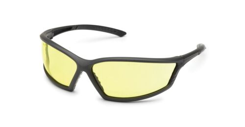 Gateway 4x4 Yellow/Amber Matte Black Safety Glasses Sunglasses Z87+ Z94.3 - Picture 1 of 4