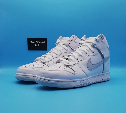 NIKE DUNK HIGH SP - WHITE/PURE PLATINUM DEADSTOCK NEW IN ORIGINAL BOX UK 9 - Picture 3 of 7