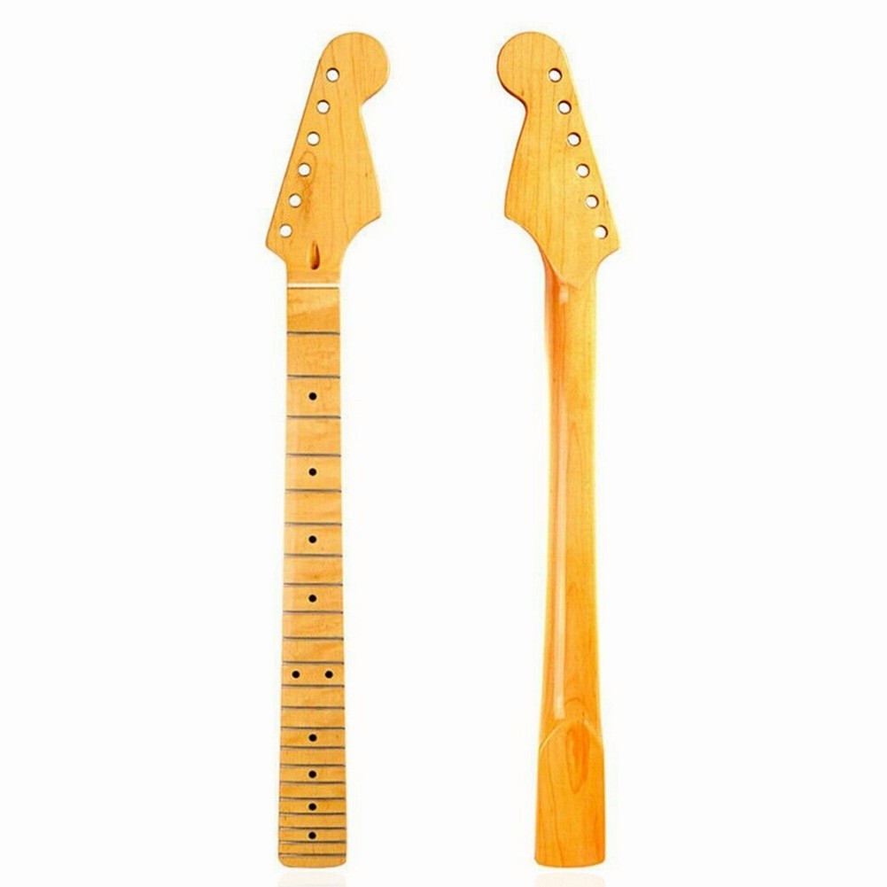 22 Frets Yellow Electric Guitar Neck Vintage for DIY for ST Strat