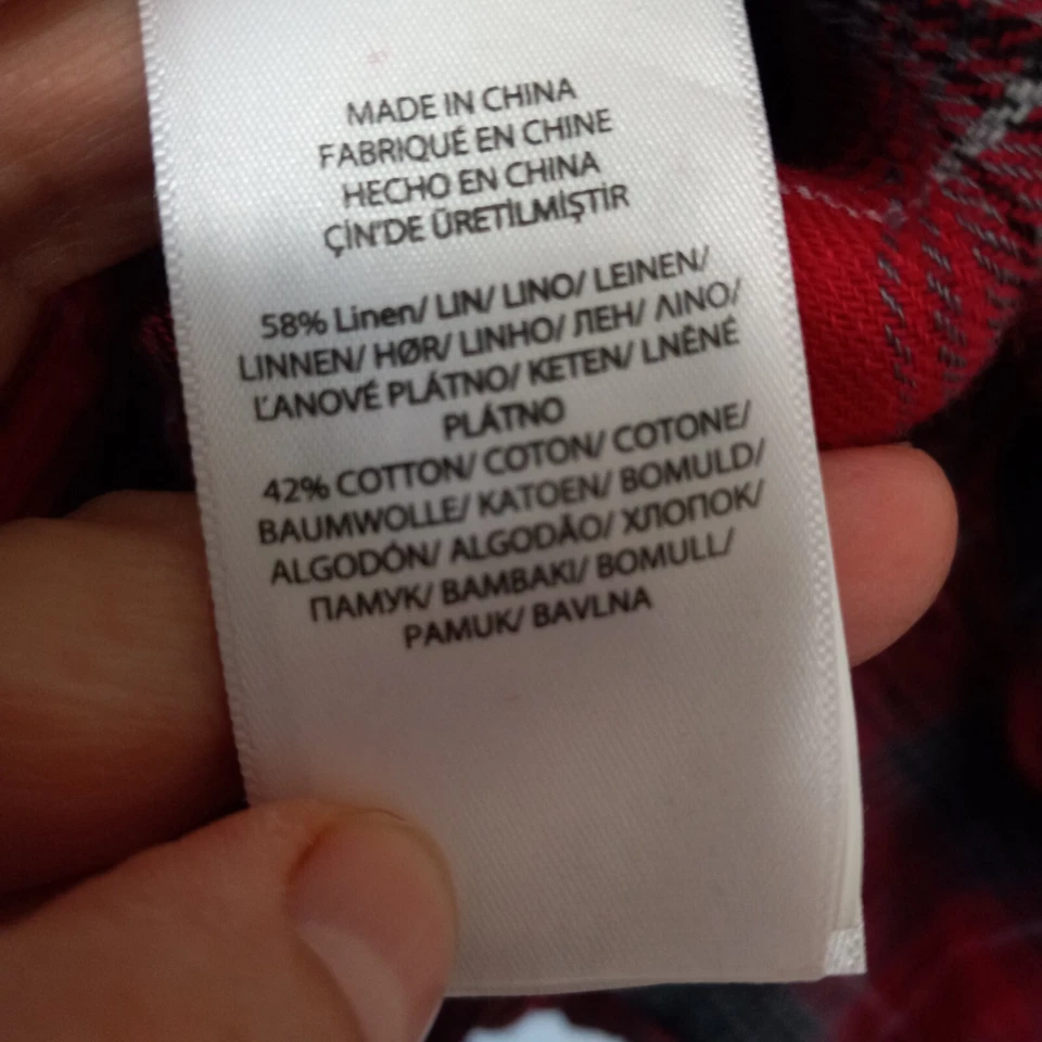 POLO RALPH LAUREN Women's Button Linen Cotton Button Casual Everyday Top SIze L - Image 3 of 4