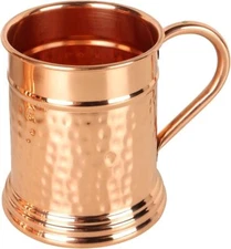 Hammered Moscow Mule Copper Mug Handcrafted 100% Pure Copper Cup Large 22 Oz