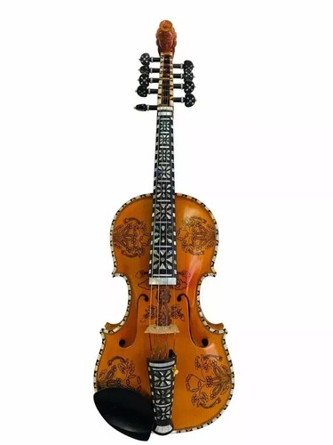 Good Norwegian fiddle,9 strings 4/4 violin, Concert 4*5 strings Hardanger - Picture 2 of 8