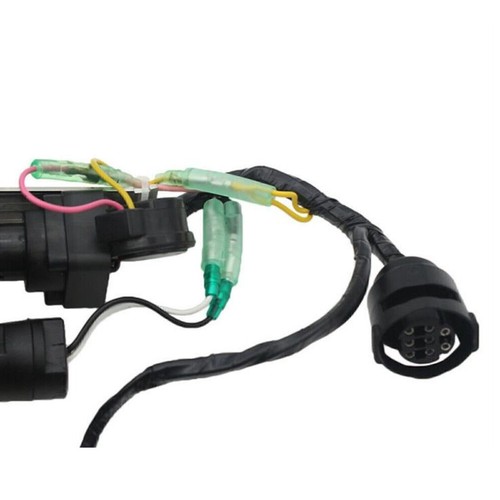Panel de montaje de interruptor de llave de motor único fueraborda para Yamaha 704-82570-08 negro - Imagen 2 de 6