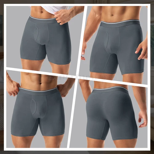 4er Pack feuchtigkeitsableitend mit Fliegenunterwäsche für Herren Herren Unterwäsche Boxershorts - Bild 12 von 18