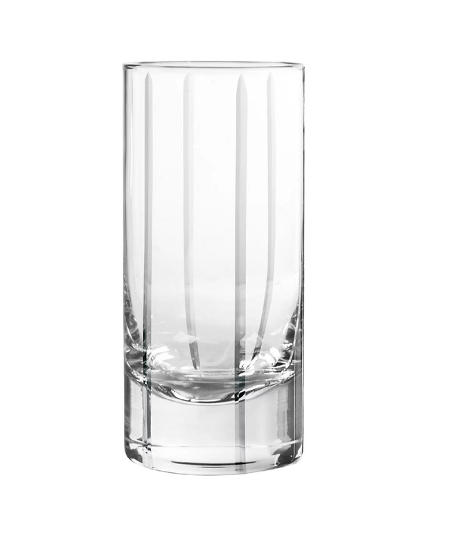 8 QUALIA crystal CLEAR TREND HIGHBALL GLASSES never used! NEW! quality