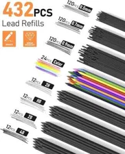 FourCandies 25PCS Art Mechanical Pencil Set with Case, 3PCS Metal Artist Lead Pe