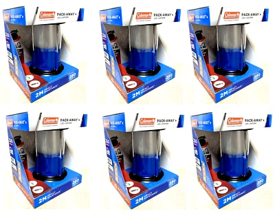 6x Coleman PACK-AWAY+ 250 LED Laterne Lampe Camping Outdoor Leuchte Zelt Garten - Bild 1 von 4