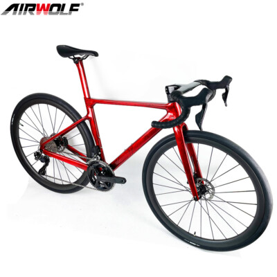AIRWOLF T1100 Carbon Aero Rennrad 105 Di2 24Gang Fahrrad Disc Rahmen Laufradsatz