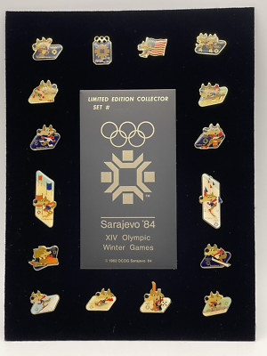 Vintage Sarajevo 1984 XIV Winter Olympics Sixteen Pins Limited