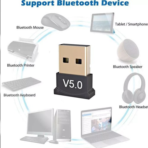 Mini Wireless Bluetooth V5.0 USB Dongle Adaptor For PC Desktop Computer Au - Picture 7 of 8