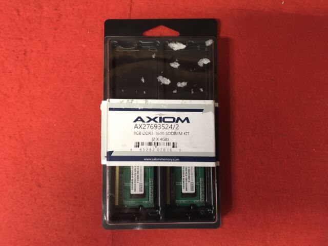 Axiom 8gb Pc3 Ddr3 Sdram So Dimm Kit Ax 2 New For Sale Online