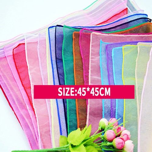 Women Ladies 50s Square Chiffon Neck Head Scarf Scarves Wrap Soft Stole Shawl - Picture 1 of 96