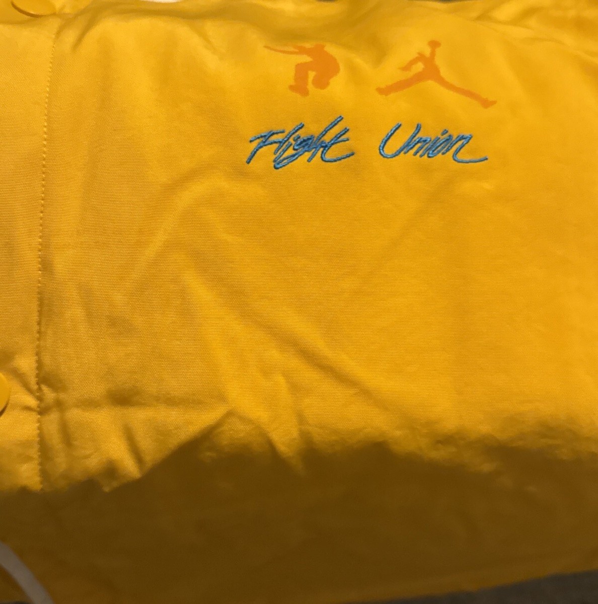 Jordan Flight Union Jacket yellow Nylon XL Reversible UK