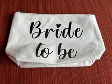 Bride To Be 9  X 5.5  Makeup Case