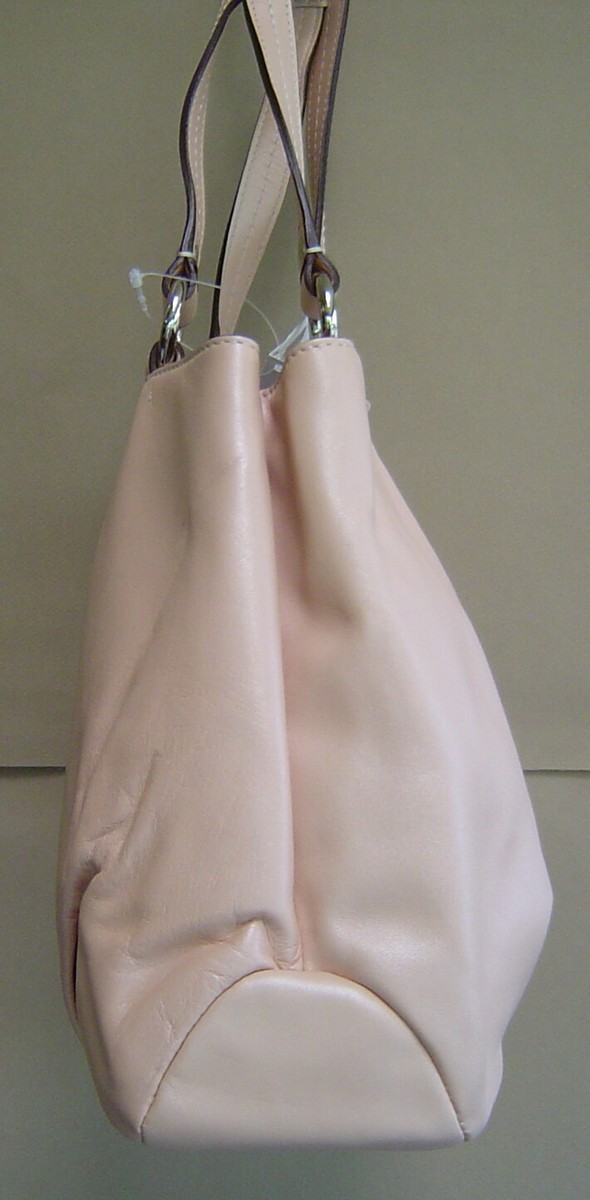 NWT $378 COACH Soho Leather East West Tote SHELL PINK Bag Purse