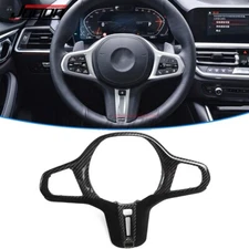 Carbon Car Steering Wheel Trim For BMW G20 G22 G23 M3 M4 G80 G82 G83 M340i M440i