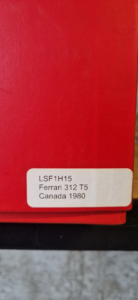 FERRARI 312 T5 G.VILLENEUVE CANADA 1980 LOOKSMART 1/18 LSF1H15 - Immagine 2 di 4