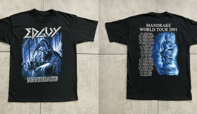 VTG Edguy Mandrake World Tour Cotton Black S-5XL T Shirt AG43