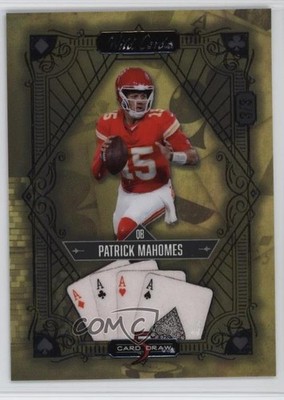 2024 5 Card Draw Egg Hunt Dark Yellow Purple Foil 3/3 Patrick Mahomes II s5q