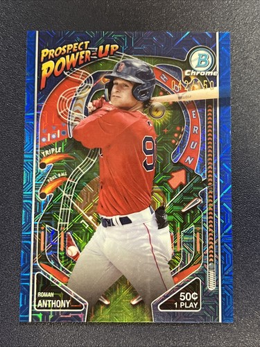 2024 Bowman Blue Mojo Prospect Power Up PP-13 Roman Anthony 042/150
