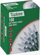 Christmas LED Random Twinkle Lights - 100 LED Cool White Bulbs - 16 of 100...