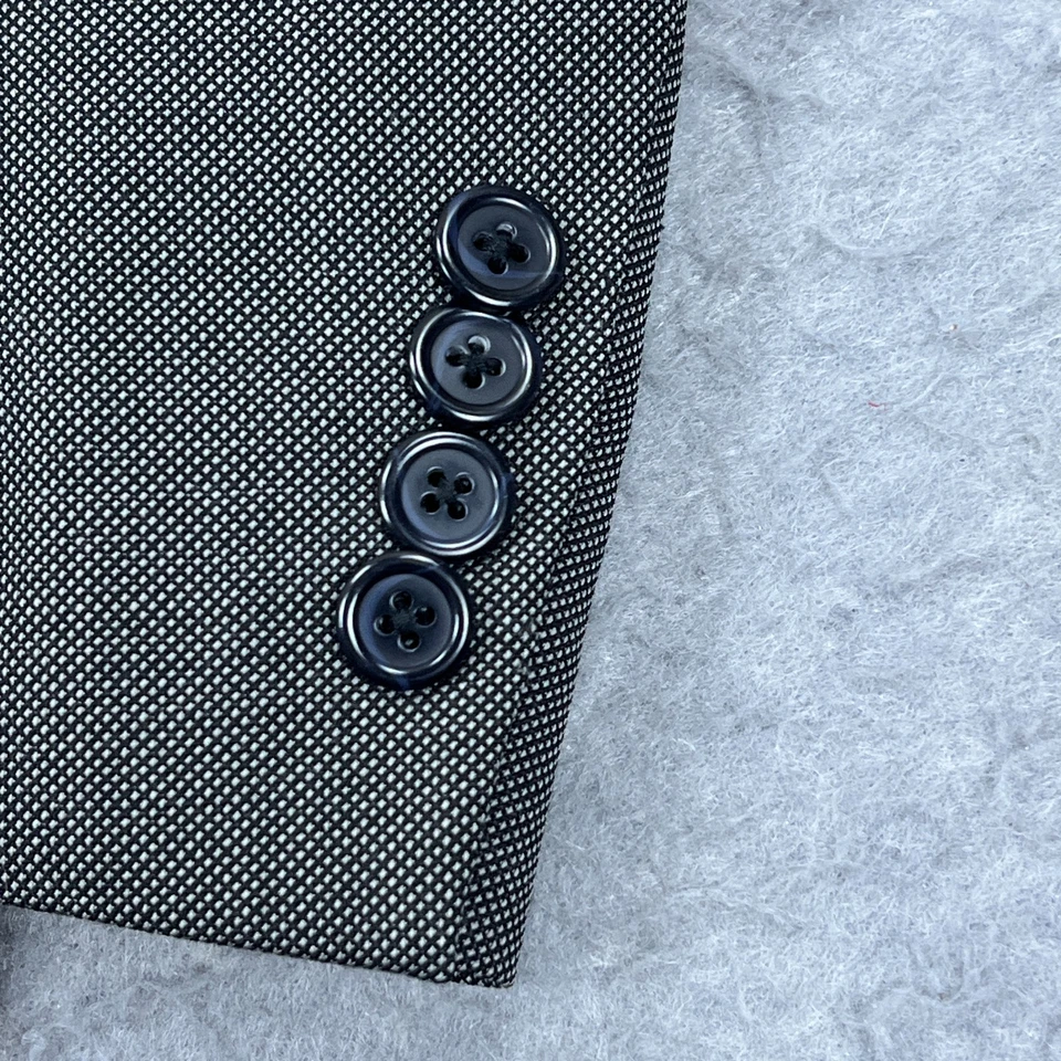 Abrigo Deportivo Canali Para Hombre 36 52 Gris Hecho en Italia Lana Viaje 2 Botones Blazer Chaqueta Foto 4 de 4