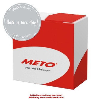 500 METO Siegeletiketten 'Have a nice day! - Sealed for you'