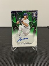 2025 Topps Update Logan Henderson Rookie Auto Green /99 Baseball Stars #BSAU-LH 