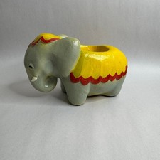 Stonework Originals Elephant Planter Pot Holder Vintage 1950's Circus