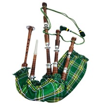Full-Size Great Highland Bagpipes Rosewood Finish With Silver Mounts Brand New
