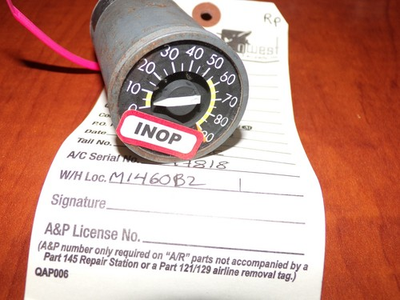 #ad #ad Weston Aircraft Pneumatic Pressure Indicator 520616 $49.99