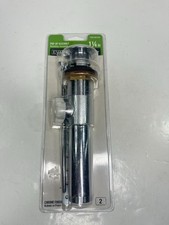 1-1/4 in. Sink Drain Pop-Up Drain Assembly in Brushed Nickel One Piece Design