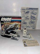 Vintage GI Joe Skimobile Polar Battle Bear Vehicle Complete   Snow Job Fig 1983