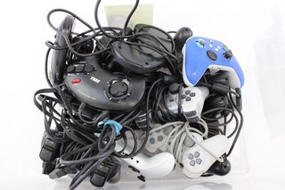 Assorted Game Console Controllers Inc Sony Playstation 2 PS2 Untested