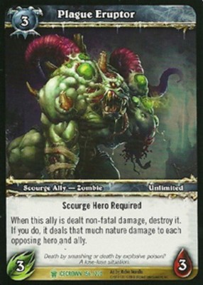 Moderate Play WoW TCG Plague Eruptor Icecrown World of Warcraft