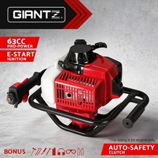 Giantz Post Hole Digger Motor Only Petrol Hand Engine Diggers E-start Red