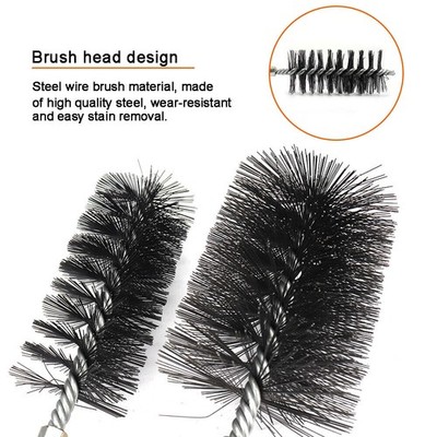 Steel Wire Tube Cleaning Brush 18/25/32/40/50/65/75mm Round Chimney Clean Brush