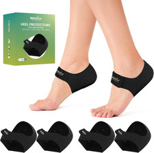 Plantar Fasciitis Gel Heel Protectors - 2 Pairs  Heel Cups for Women Men Heels