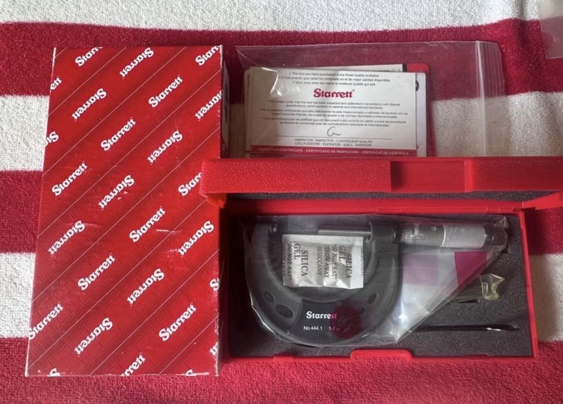 Starrett T444.1XRL-2 1-2" Outside Micrometer - New