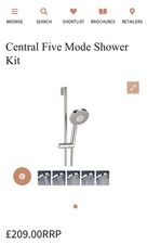 Crosswater Central Five Mode Shower Kit SK984C