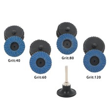 20Pcs 2 Inch Mixed Curved Roll Lock Quick Change Sanding Discs 1 Pcs 1/4" Holder